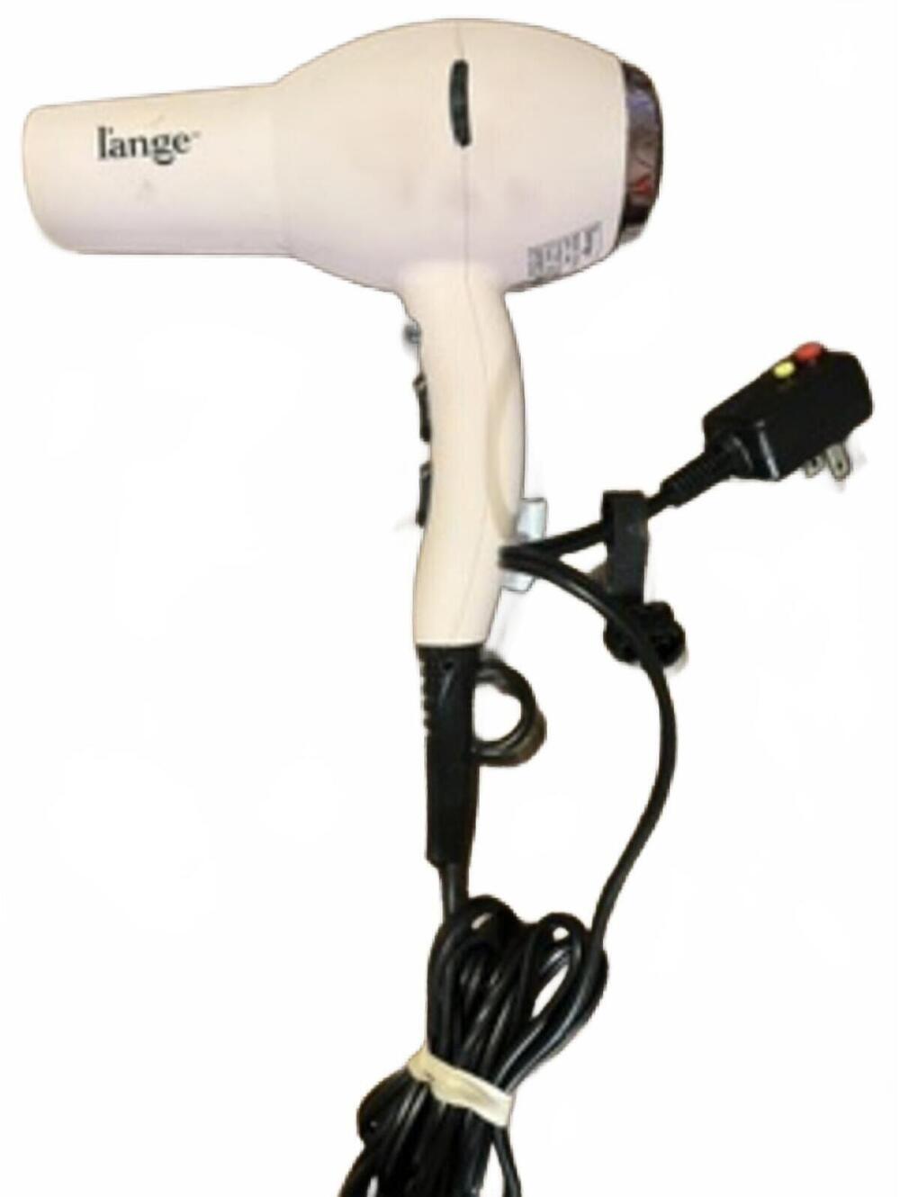 Lange White Hair Dryer with Multiple Heat and Speed Settings